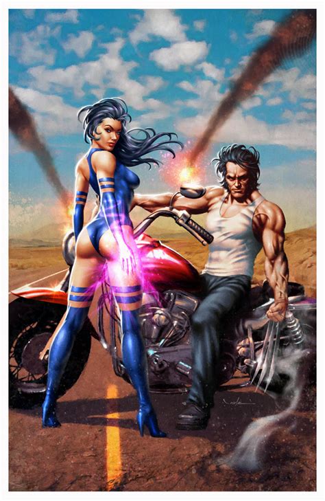 Psylocke And Logan By Cvalenzuela On Deviantart