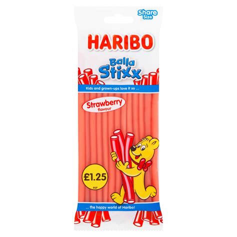 HARIBO Balla Stixx Strawberry Flavour 140g Bestway Wholesale