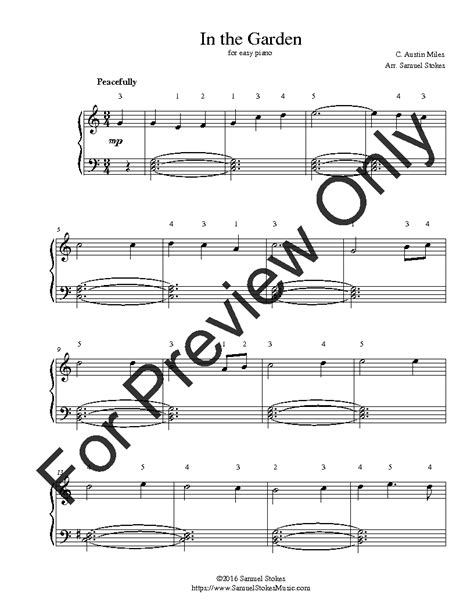 I Come To The Garden Alone Sheet Music Free Fasci Garden