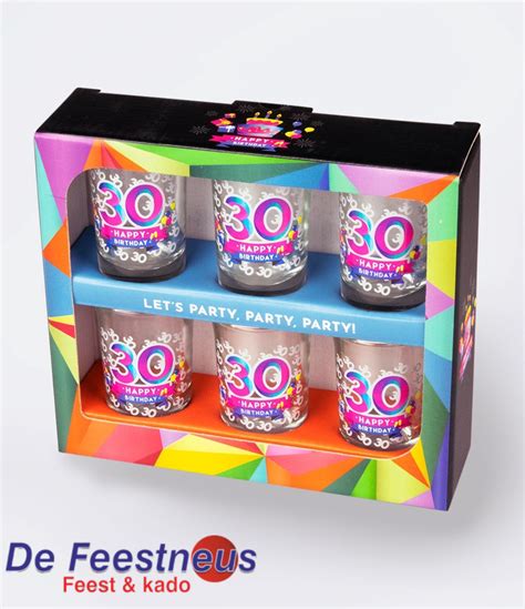 Happy Shot Glasses 30 Jaar De Feestneus Feest En Kado