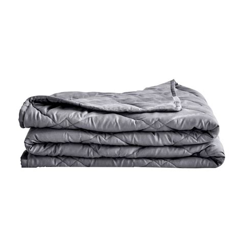 Rejuve Tencel Weighted Throw Blanket 10 Lbs Grey The Home Depot Canada