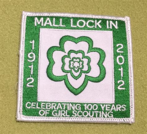 Girl Scouts Colorado 100th Anniversary Patch Mall Lock In 1912 2012