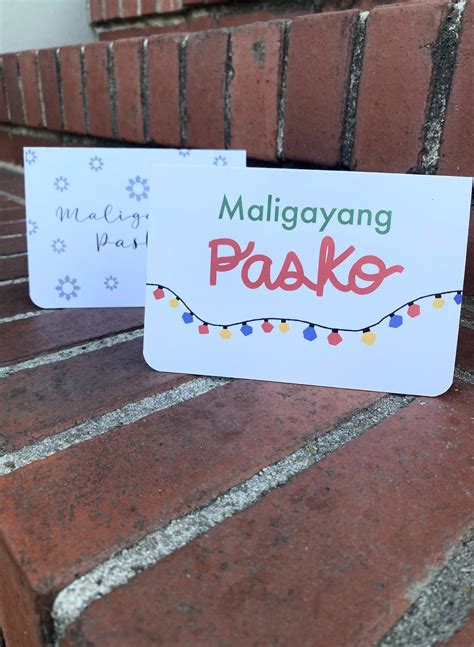 Mie Makes Maligayang Pasko Card Greeting Card Merry Christmas Filip