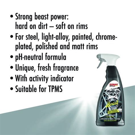 Sonax Felgen Beast Wheel Cleaner Litre Sonax