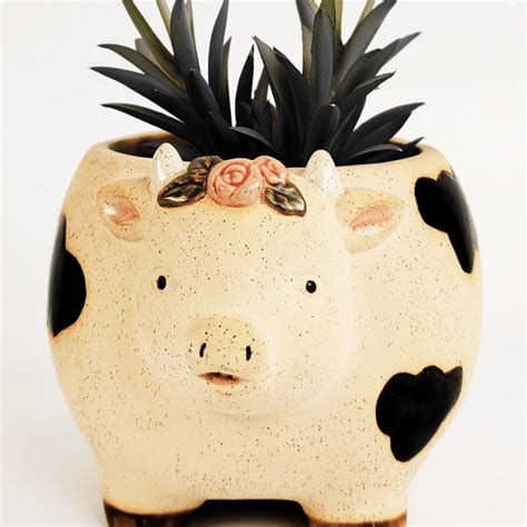 Farm Animal Planters W Flower Sproutwell Decor