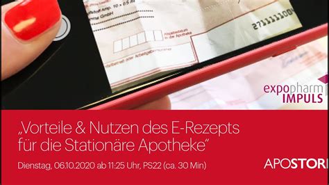 Vorteile und Nutzen des E Rezepts für Stationäre Apotheke Apostore