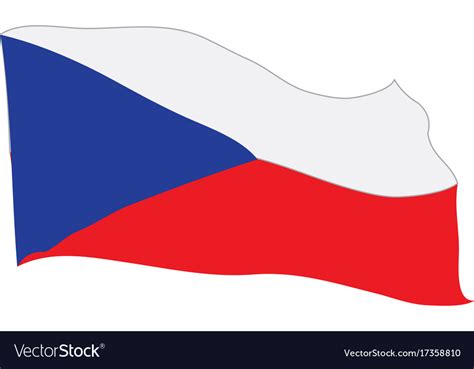 Flag Of Czech Republic Royalty Free Vector Image