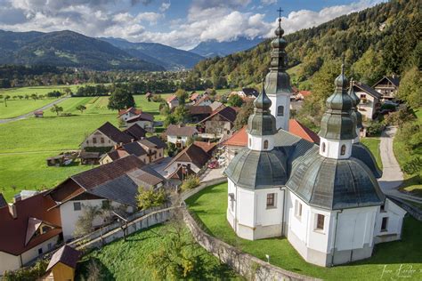 stunning aerial drone    slovenia