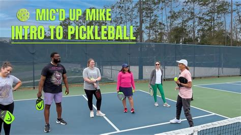 Micd Up Mike Takes Intro To Pickleball With Coach Roseann Youtube