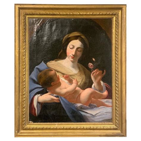 La Virgen Con El Ni O Pintura Cl Sica Del Siglo Xix En Venta En Stdibs