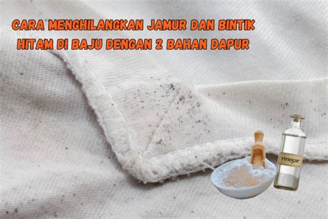 Cara Menghilangkan Jamur Dan Bintik Hitam Di Baju Dengan Bahan Dapur