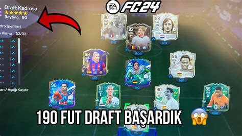 BaŞardik 190 Fut Draft Challenge 🔥😱 2 Tane Toty Çikti De Bruyne