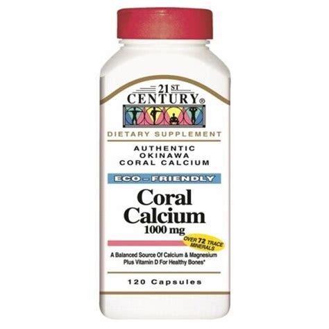 Coral Calcium 120 Caps 1000 Mg By 21st Century Ebay