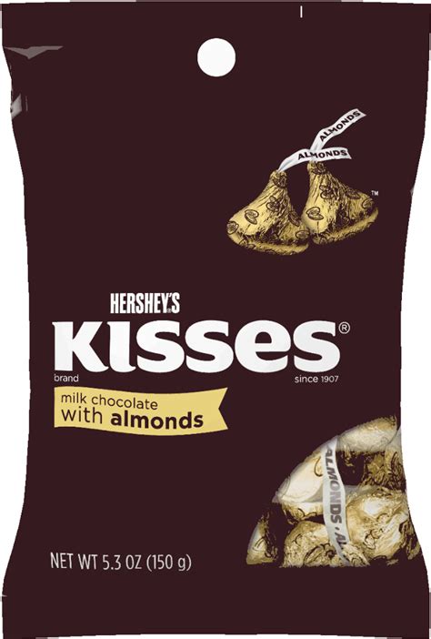 Hersheys Kisses With Almonds Hershey Kisses 53 Oz Free