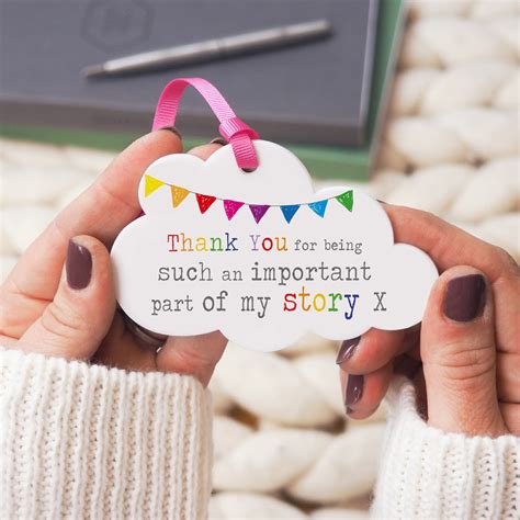 Thank You For Being Part Of My Story Acrylic Cloud Rainbow Etsy