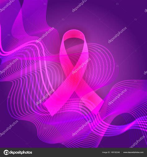 Pink Ribbon Breast Cancer Awareness Banner Stock Vector Image By