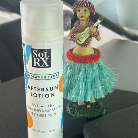 Solrx Hemp Aftersun Moisturizing After Sun Lotion 8oz Pump Solrx Sunscreen