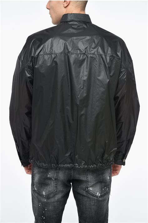 Dsquared2 Overshirt In Nylon Con Coulisse Uomo Glamood Outlet