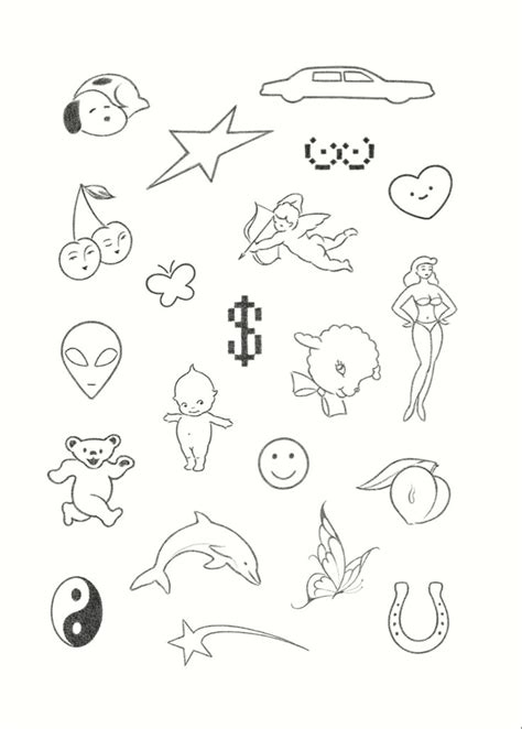 Cute Tiny Tattoos And Doodle Art Designs