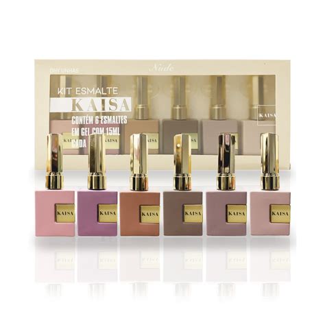 Kit C Esmalte ml Kaisa Coleção Nude Shopee Brasil