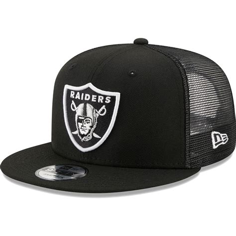 New Era Mens New Era Black Las Vegas Raiders Classic Trucker 9fifty