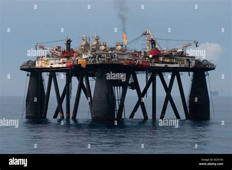 Petrobras 65 Oil Rig Offshore Rio De Janeiro Brazil Campos Basin