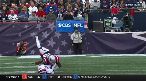 New England Patriots cornerback Jack Jones plants wide receiver Stefon ...