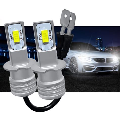 H Led White Canbus Headlight Fog Lamp Light Bulbs