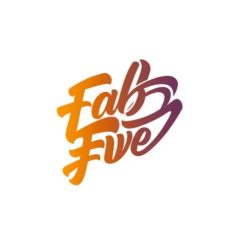 Logo Design For Fab Five Sleek Text With Vibrant 5 Symbol Ai Logo Maker