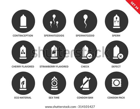 Condoms Vector Icons Set Safe Sex Stock Vector Royalty Free Shutterstock