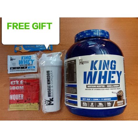 FREE Gift 5lb Muscle Kingdom King Whey Isolate 5lb 2 27kg 26g