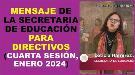 Soy Docente MENSAJE DE LA SECRETARIA DE EDUCACIÓN PARA DIRECTIVOS