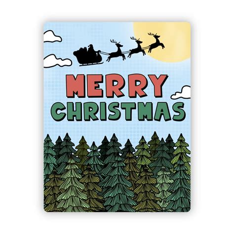 Merry Christmas Sticker - Etsy