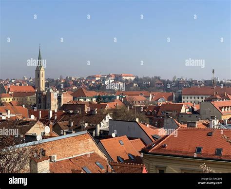 Zagreb Rooftop Skyline Stock Photo Alamy