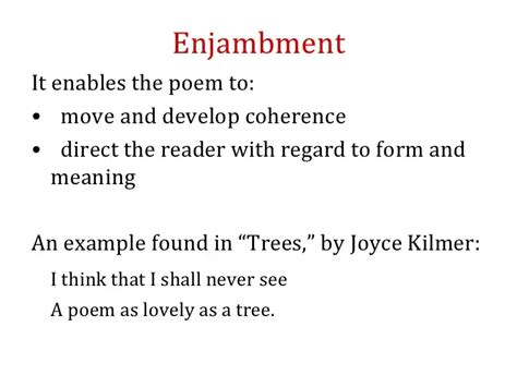 34 Enjambment Definition Poetry