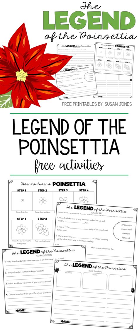 Free legend of the poinsettia activities – Artofit