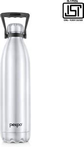 Pexpo Ml Hrs Hot And Cold Vacuum Insulated Water Bottle With Carry Handle Echo Ml