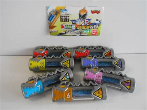 Power Rangers Kyoryuger Beast Battery 08 Full Comp 7 Types Plastic Used