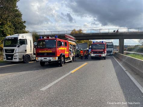 Schwerer Verkehrsunfall Auf Der BAB 5 Freiwillige Feuerwehr Bad Nauheim