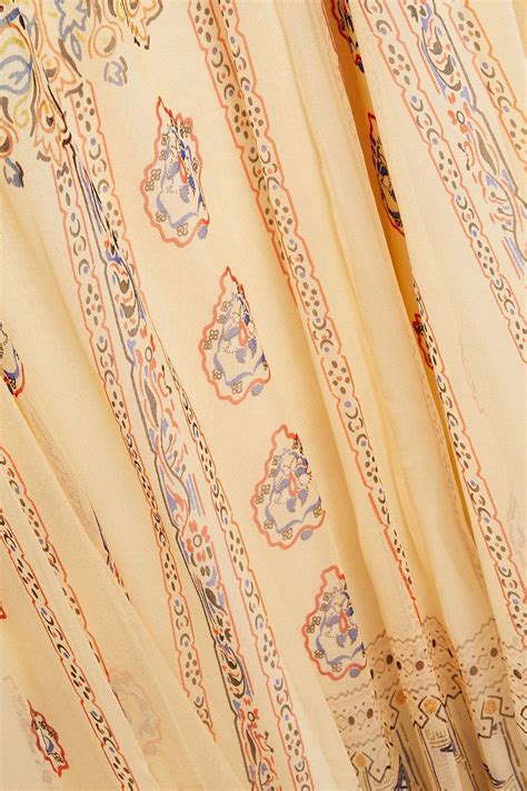 ETRO Pussy Bow Printed Silk Chiffon Maxi Dress THE OUTNET