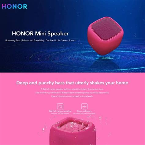 اسپیکر بلوتوثی آنر مدل Honor Mini Wireless Speaker AM510 - فروشگاه لیان ...