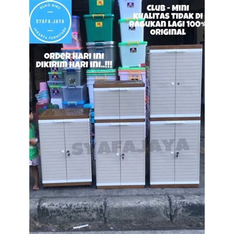 Jual LEMARI PLASTIK CLUB MINI GRAND KUNCI SUSUN 2 3 4 LEMARI