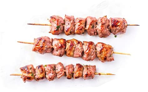 Premium Photo Raw Turkish Adana Shish Kebab Isolated On White Background