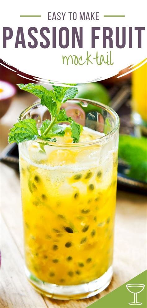 Classic Cool Passion Mocktail With Mint Mama Loves A Drink Recipe