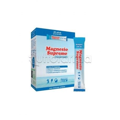 Natural Point Magnesio Supremo Sempre Con Te Per Stanchezza 20 Stick