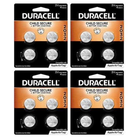 Duracell Cr2032 3v Lithium Battery 4 Count Battery Mix Pack 16 Total