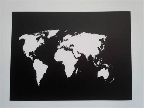 World Map Painting Stencil Denise Guenevere