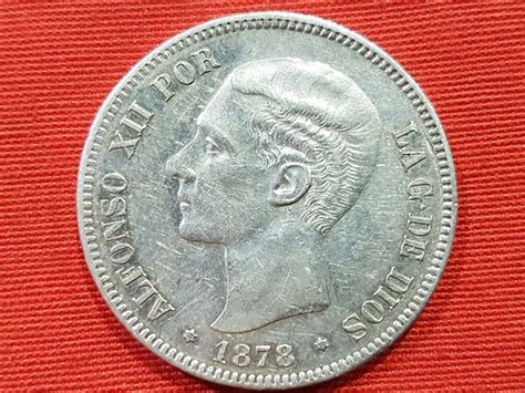 Spain 5 Pesetas Alfonso XII 1878 18 78 DE M Silver Catawiki