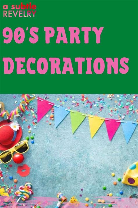 90s Party Decorations • A Subtle Revelry | 90s party decorations, 90s theme party, 90s party