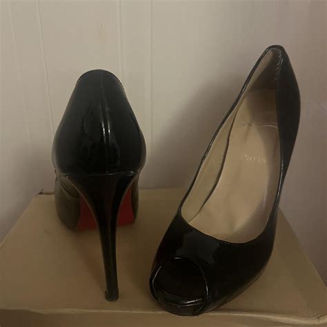 Genuine Louboutins Open Toe Shoes Size 5 Worn But Depop